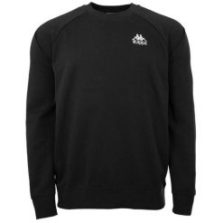 Bluza sportowa męska Kappa Taule. Czarne bluzy sportowe męskie Kappa, m, z bawełny. Za 99.99 zł.