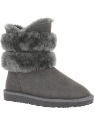 ISLAND BOOT Botki zimowe "Canso" w kolorze antracytowym rozmiar: 37. Czarne botki damskie Island Boot, na zimę, bez obcasa, bez zapięcia. Za 145.94 zł.