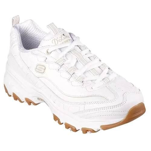 Buty do chodzenia damskie Skechers Damskie D'lites Good. Białe buty sportowe na co dzień damskie Skechers, bez wzorów, z materiału, trekkingowe. Za 339.99 zł.