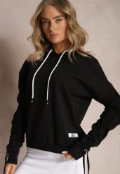 Czarna Bluza Bawełniana z Kapturem Dolcean. Czarne bluzy z kapturem damskie Renee, z bawełny. Za 89.99 zł.