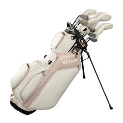 Zestaw golfowy dla praworęcznych Wilson Golf Aurora Carry. Białe golfy damskie Wilson, l, bez wzorów, z materiału, bez ramiączek. Za 5,066.00 zł.