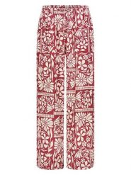 Eight2Nine Spodnie w kolorze czerwono-kremowym rozmiar: S. Białe spodnie materiałowe damskie Eight2Nine, bez wzorów, z materiału. Za 88.64 zł.