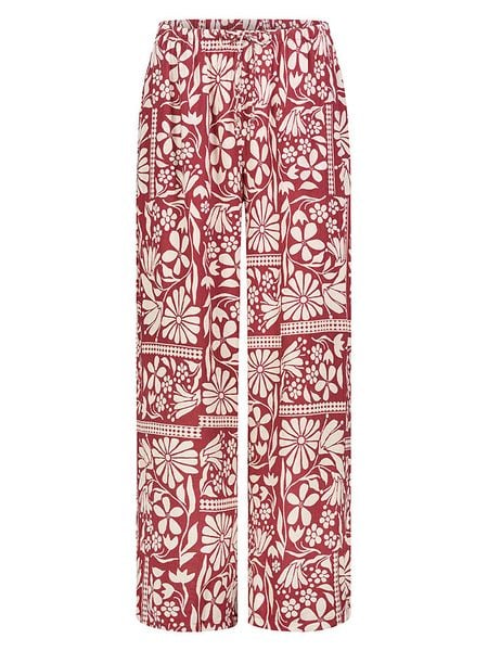 Eight2Nine Spodnie w kolorze czerwono-kremowym rozmiar: S. Białe spodnie materiałowe damskie Eight2Nine, bez wzorów, z materiału. Za 110.55 zł.