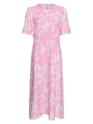 Kaffe Sukienka w kolorze jasnoróżowo-białym rozmiar: 34. Różowe sukienki damskie Kaffe, na co dzień, bez wzorów, bez kołnierzyka, bez ramiączek, midi, proste. Za 208.99 zł.