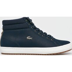 Lacoste - Buty. Niebieskie buty sportowe na co dzień męskie Lacoste, z gumy, bez zapięcia. W wyprzedaży za 339.90 zł.