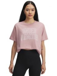 Under Armour Koszulka funkcyjna w kolorze jasnoróżowym rozmiar: M. Różowe bluzki sportowe damskie Under Armour, m, bez wzorów, bez ramiączek. Za 82.83 zł.
