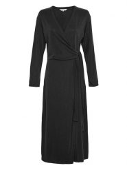 MOSS COPENHAGEN Sukienka "Adelona Lynette" w kolorze czarnym rozmiar: M/L. Czarne sukienki damskie MOSS COPENHAGEN, na co dzień, l, bez wzorów, z wiskozy, bez kołnierzyka, bez ramiączek, maxi, proste. Za 131.43 zł.