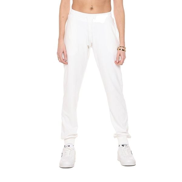 Spodnie dresowe z sznurek regulacyjny na co dzień. Białe spodnie dresowe damskie LEONE 1947 APPAREL, bez wzorów, z dresówki. W wyprzedaży za 134.57 zł.