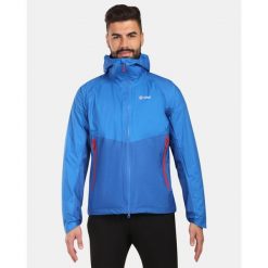 Męska kurtka typu hardshell Kilpi HURRICANE-M. Niebieskie kurtki treningowe męskie Kilpi, m, bez wzorów, z hardshellu, do biegania. Za 525.33 zł.