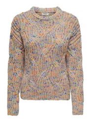 ONLY Sweter ze wzorem rozmiar: L. Swetry klasyczne damskie Only, l, ze splotem, bez kołnierzyka. Za 96.60 zł.