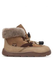Froddo Śniegowce G3110258-2 M Beżowy. Brązowe kozaki dziewczęce Froddo, z nubiku. Za 464.99 zł.