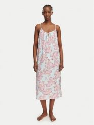 LAUREN RALPH LAUREN Koszula nocna ILN02506 Niebieski jasny Relaxed Fit. Niebieskie koszule nocne damskie Lauren Ralph Lauren, bez wzorów, z bawełny. Za 375.99 zł.