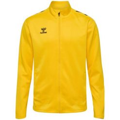 Bluza dresowa zapinana na zamek błyskawiczny Hummel Core XK. Żółte bluzy sportowe damskie HUMMEL, bez wzorów, z dresówki, bez ramiączek, bez kaptura. Za 211.50 zł.