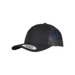 Czapka Flexfit recycled poly twill with mesh. Czarne czapki męskie FLEXFIT, bez wzorów, z meshu. Za 76.70 zł.