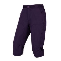 Endura Hummvee 3/4 damskie spodenki z wkładką, Bramble, XS. Czerwone szorty damskie ENDURA, bez wzorów, z materiału. Za 475.99 zł.