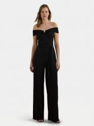 LAUREN RALPH LAUREN Kombinezon 200971129001 Czarny Wide Leg. Czarne kombinezony damskie Lauren Ralph Lauren, bez wzorów, z syntetyku, bez kołnierzyka, bez ramiączek. Za 879.99 zł.