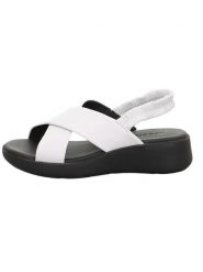 Legero Skórzane sandały "Easy" w kolorze białym rozmiar: 38. Białe sandały damskie Legero, bez wzorów, bez obcasa. Za 217.99 zł.