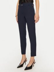 Maryley Spodnie materiałowe 24IB52Z/M19/43BL Granatowy Regular Fit. Niebieskie spodnie materiałowe damskie Maryley, bez wzorów, z materiału. Za 169.99 zł.