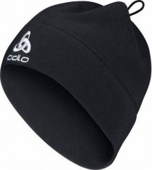 Uniwersalna czapka polarowa ODLO microfleece. Czarne czapki męskie Odlo, bez wzorów, z materiału, sportowe. Za 119.99 zł.