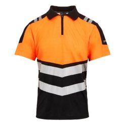 Koszulka Polo Męska HiVis. Brązowe koszulki polo męskie Regatta, m, bez wzorów, z materiału, bez ramiączek. Za 143.99 zł.