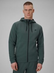 4F Bluza treningowa regular z kapturem męska - szara XXL. Szare bluzy z kapturem męskie 4f, l, z włókna. Za 249.99 zł.