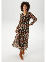 Aniston Sukienka ze wzorem rozmiar: 44. Sukienki damskie Aniston, bez wzorów, bez kołnierzyka, bez ramiączek, maxi. Za 95.99 zł.