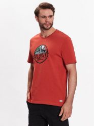 Dolomite T-Shirt 296160-1408 Pomarańczowy Regular Fit. Brązowe t-shirty męskie Dolomite, m, bez wzorów, z bawełny, bez kołnierzyka. W wyprzedaży za 69.99 zł.