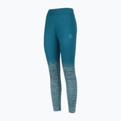 Legginsy wspinaczkowe damskie La Sportiva Patcha. Niebieskie legginsy damskie La Sportiva, bez wzorów. Za 269.99 zł.