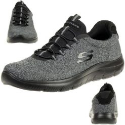 Buty sportowe Sneakersy męskie, Summits - Forton. Czarne obuwie do biegania damskie Skechers, Skechers Sport. Za 229.99 zł.