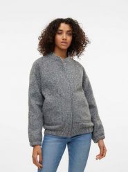 Vero Moda Kurtka "Amber" w kolorze szarym rozmiar: XXL. Szare kurtki damskie Vero Moda, xxl, bez wzorów, bez kaptura. Za 153.71 zł.