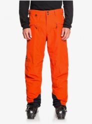 Spodnie snowboardowe męskie Quiksilver Boundry. Brązowe spodnie materiałowe męskie Quiksilver, bez wzorów, z poliesteru, sportowe. Za 511.84 zł.