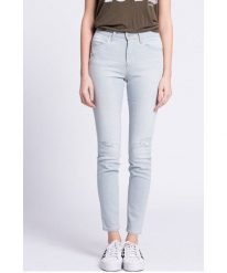 WRANGLER HIGH SKINNY DAMSKIE SPODNIE JEANSOWE JEANS FAVOURITE LIGHT W27HX884I. Jeansy damskie Wrangler, bez wzorów, z jeansu. Za 199.99 zł.