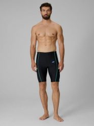 Kąpielówki mękskie 4F 4FRSS26USWTM082. Czarne kąpielówki męskie 4f, l, bez wzorów, z elastanu, na fitness i siłownię. Za 68.99 zł.