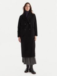 Weekend Max Mara Płaszcz wełniany Zufolo 2525016092 Czarny Regular Fit. Czarne płaszcze damskie Weekend Max Mara, na zimę, bez wzorów, z wełny. Za 3,309.00 zł.