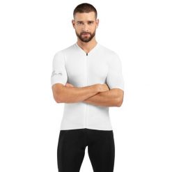 Męska koszulka rowerowa z krótkim rękawem Kolarstwo Siroko Core Rim Drive. Białe t-shirty sportowe męskie SIROKO, m, bez ramiączek, rowerowe. Za 97.00 zł.