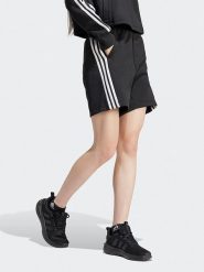 Adidas Szorty dresowe w kolorze czarnym rozmiar: XXL. Czarne szorty damskie Adidas, bez wzorów, z dresówki. Za 117.45 zł.