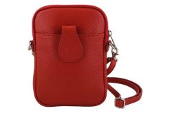 Listonoszka etui skórzane BARBERINI'S j. czerwone 887-7. Czerwone shopper bag damskie Barberinis, bez wzorów, ze skóry, na ramię, małe, bez dodatków. Za 119.99 zł.