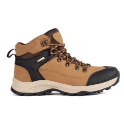 Vico Jasnobrązowe ocieplane trekkingowe buty męskie. Brązowe buty trekkingowe męskie ze skóry ekologicznej, przed kolano, bez zapięcia, outdoorowe. Za 260.45 zł.