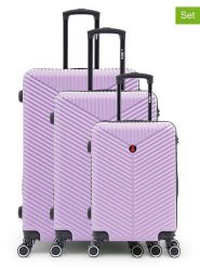 BlueStar 3-częściowy zestaw "Gaite" w kolorze fioletowym rozmiar: onesize. Różowe walizki Bluestar, bez wzorów, z materiału. Za 494.95 zł.