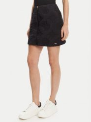 Guess Spódnica mini V5YD02 WHEB2 Czarny Regular Fit. Czarne spódniczki damskie Guess, l, z aplikacjami, z syntetyku, mini. Za 229.99 zł.
