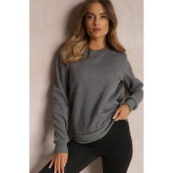 Ciemnoszara Bluza Diyo. Szare bluzy bez kaptura damskie Renee, l, z jeansu. Za 39.99 zł.