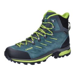 Buty trekkingowe męskie Lowa Randir Mid Gtx. Niebieskie buty trekkingowe męskie Lowa, na lato, z materiału, za kostkę, bez zapięcia. Za 1,227.00 zł.