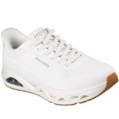 Buty sportowe męskie Skechers Uno Glide step Glide On Air. Białe buty fitness męskie Skechers, ze skóry ekologicznej, bez zapięcia, na fitness i siłownię. Za 690.00 zł.