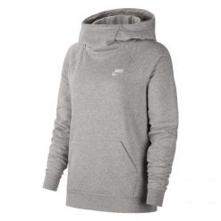 Damska Bluza Z Kapturem Essentials Funnel Neck. Szare bluzy z kapturem damskie Nike, m. Za 222.99 zł.