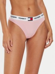 Tommy Hilfiger Stringi UW0UW05616 Różowy. Czerwone stringi damskie Tommy Hilfiger, l, bez wzorów, z bawełny. Za 59.99 zł.