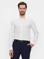 Calvin Klein Koszula K10K112743 Biały Extra Slim Fit. Białe koszule męskie CALVIN KLEIN, m, bez wzorów, z bawełny, bez kołnierzyka, bez ramiączek. Za 339.99 zł.