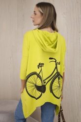 Bluza z nadrukiem roweru kiwi. Bluzy z kapturem damskie KESI, l, z bawełny. Za 218.51 zł.