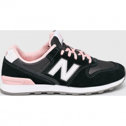 New Balance - Buty. Czarne buty sportowe na co dzień damskie New Balance, bez wzorów, z materiału. W wyprzedaży za 299.90 zł.