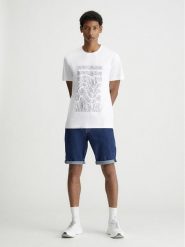 Calvin Klein Szorty dżinsowe w kolorze granatowym rozmiar: W29. Niebieskie szorty męskie CALVIN KLEIN, z aplikacjami, z bawełny, klasyczne. Za 149.95 zł.