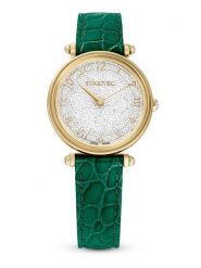 Swarovski Zegarek kwarcowy w kolorze złoto-zielono-białym rozmiar: onesize. Zielone, analogowe zegarki damskie Swarovski, ze stali. Za 674.99 zł.